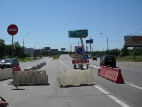 Перекрытое Ленинградское шоссе, фото из блога Михаила Василенко, http://mm-vasilenko.livejournal.com