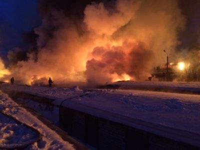 Возгорание состава. Фото: сайт МЧС